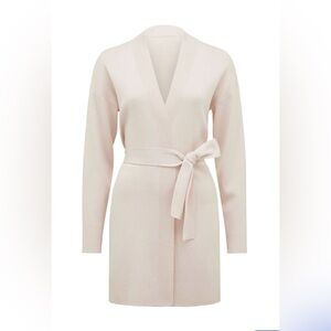 Ever New Georgie Belted Knit Cardigan. Bone. XXS.